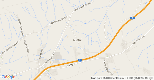 Karte Auetal
