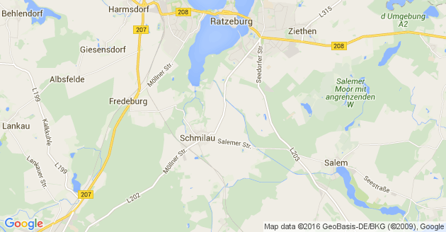 Karte Salem bei Ratzeburg