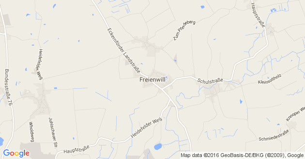 Karte Freienwill