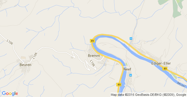 Karte Bremm an der Mosel