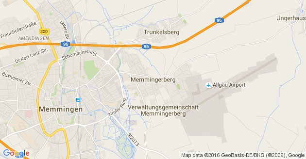 Karte Memmingerberg