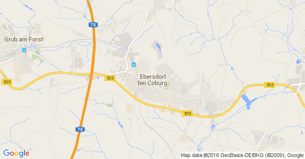 Karte Ebersdorf bei Coburg