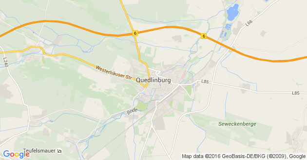 Karte Quedlinburg