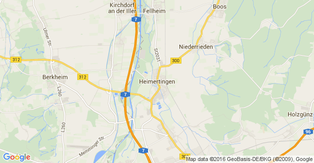 Karte Heimertingen