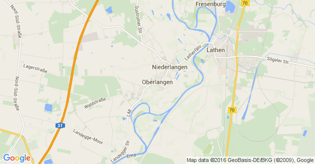 Karte Oberlangen