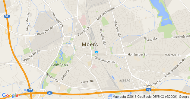 Karte Moers