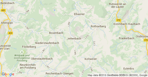 Karte Jettenbach in der Pfalz