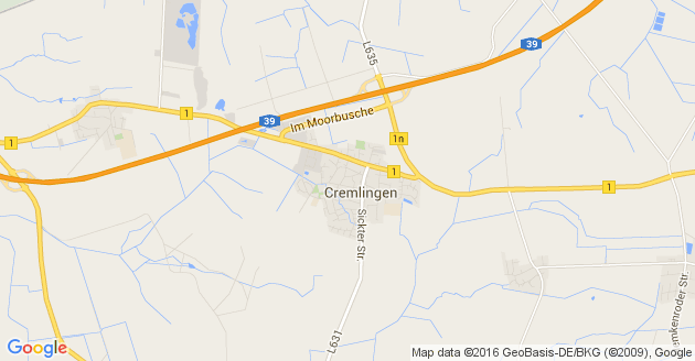 Karte Cremlingen             