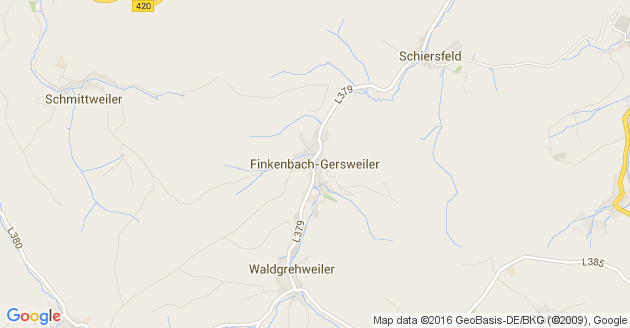 Karte Finkenbach Gersweiler