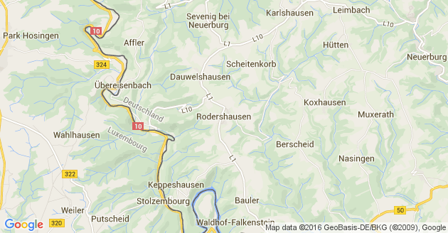 Karte Rodershausen