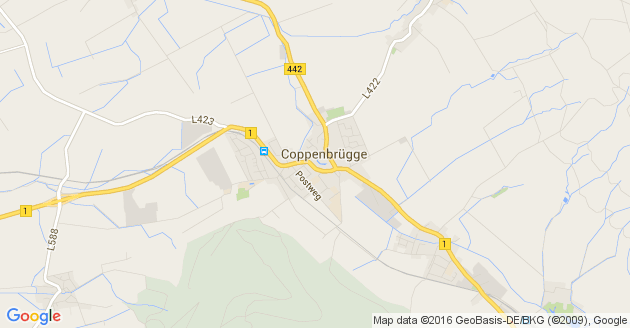Karte Coppenbrügge           