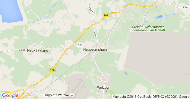 Karte Neupetershain