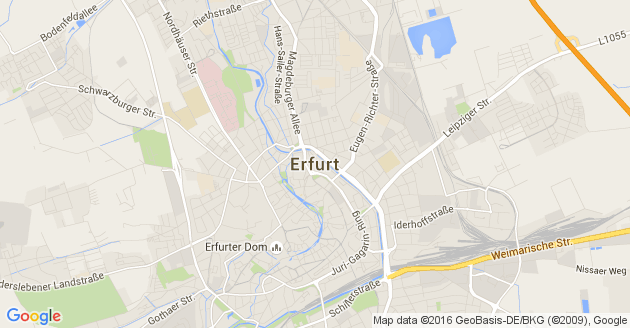 Karte Erfurt