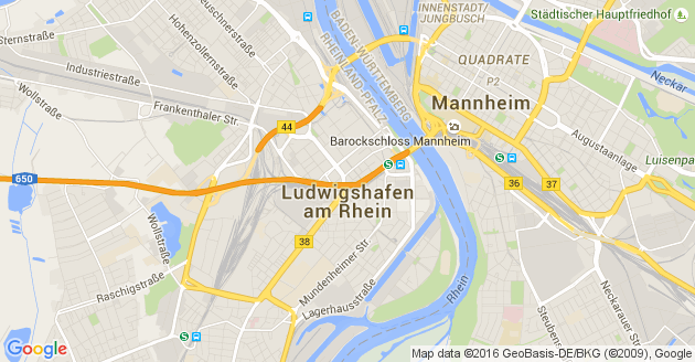 Karte Erpolzheim bei Ludwigshafen am Rhein