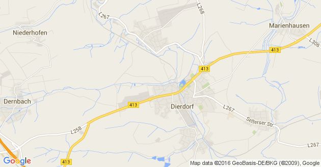 Karte Dernbach bei Dierdorf