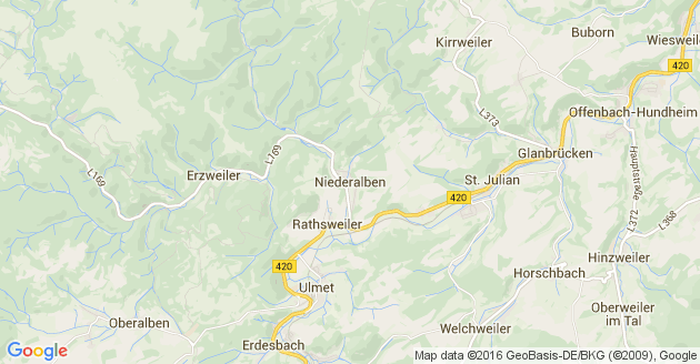 Karte Niederalben