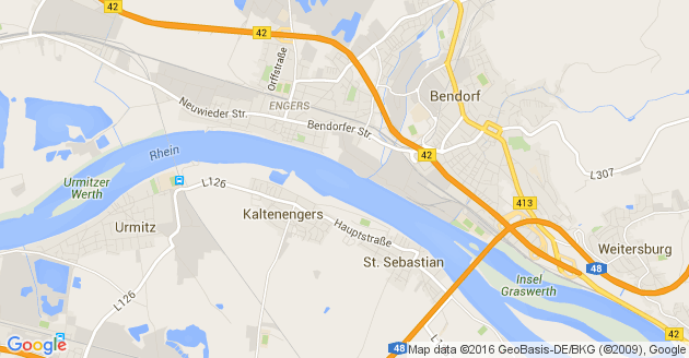Karte Bendorf am Rhein