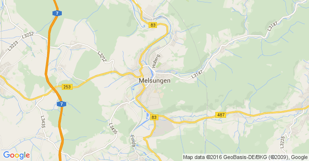 Karte Melsungen