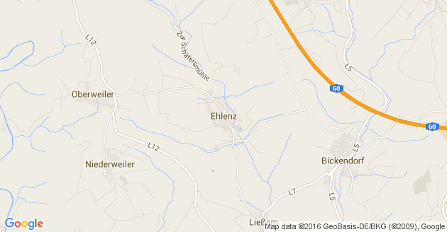 Karte Ehlenz