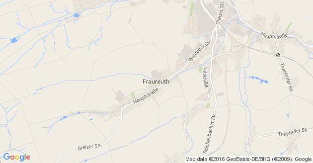 Karte Fraureuth