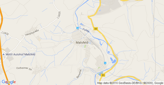 Karte Malsfeld