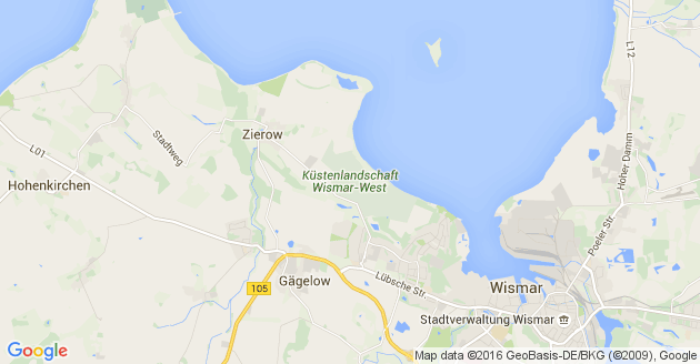 Karte Hohenkirchen bei Wismar