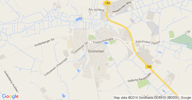Karte Grimmen