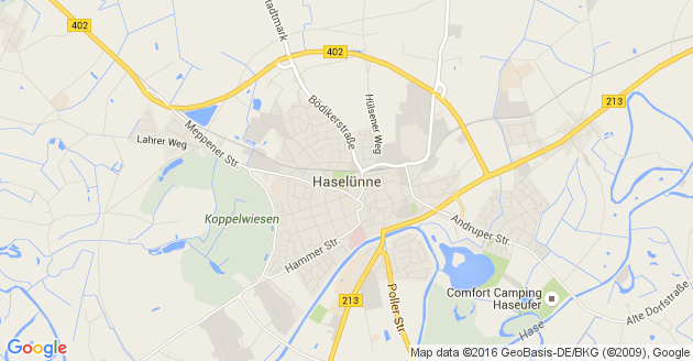 Karte Haselünne
