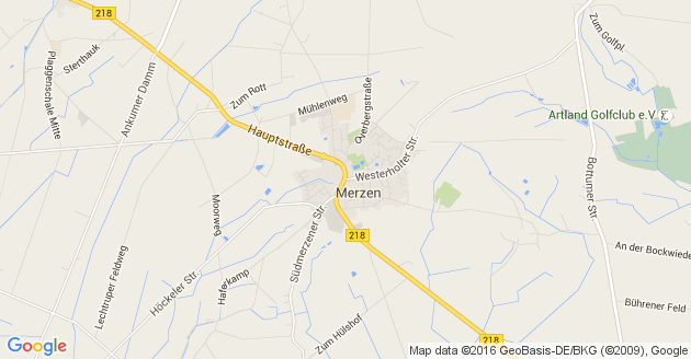 Karte Merzen