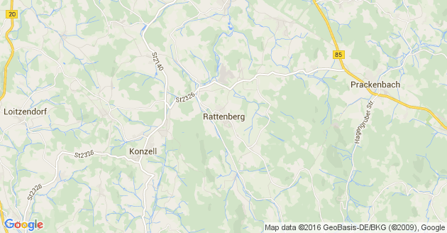 Karte Rattenberg in Niederbayern
