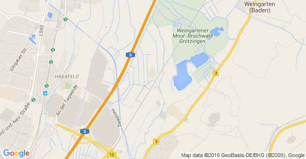 Karte Brühl in Baden