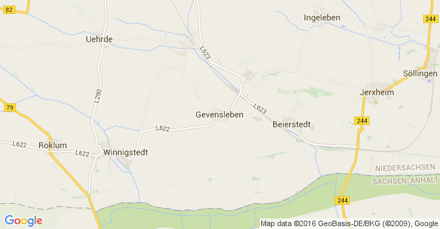 Karte Gevensleben
