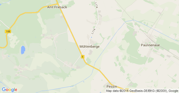 Karte Mühlenberge