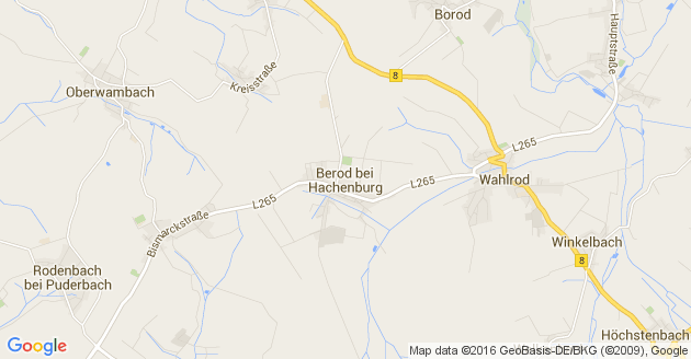 Karte Berod bei Hachenburg