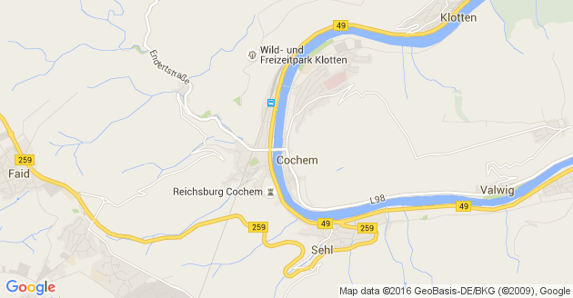 Karte Cochem                 