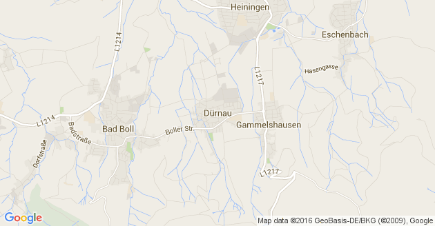 Karte Dürnau Kreis Göppingen
