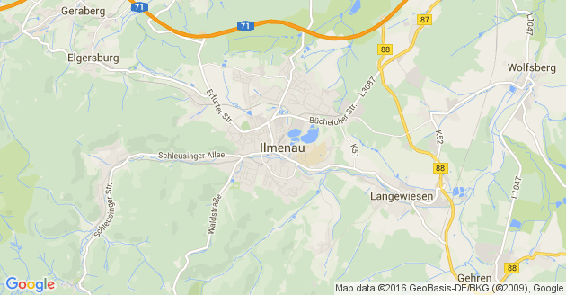 Karte Geraberg Kreis Ilmenau