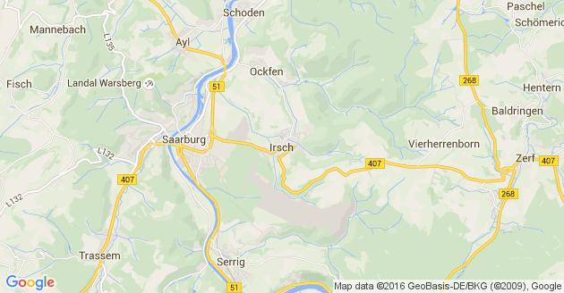 Karte Irsch