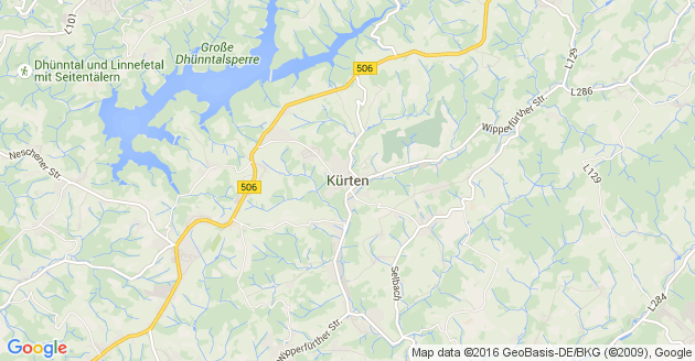 Karte Kürten