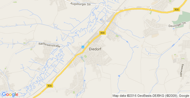 Karte Diedorf in Bayern