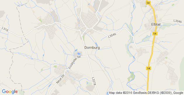 Karte Dornburg in Hessen