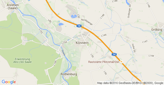 Karte Könnern