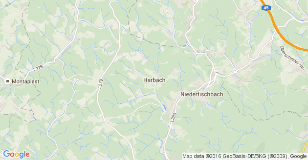 Karte Harbach