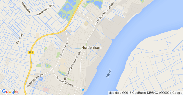 Karte Nordenham