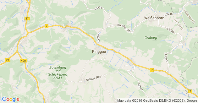 Karte Ringgau