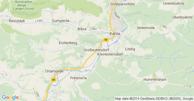 Karte Großeutersdorf