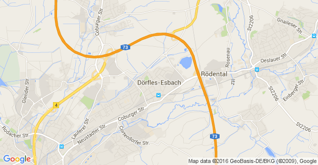 Karte Dörfles Esbach