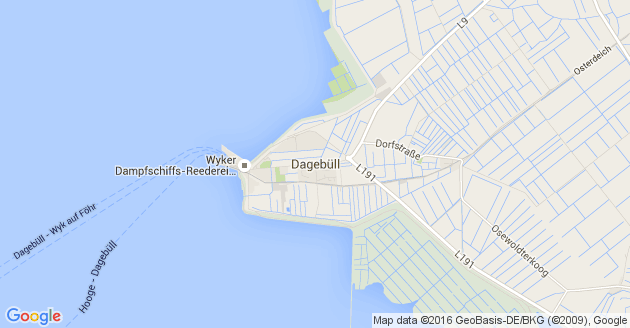 Karte Dagebüll               