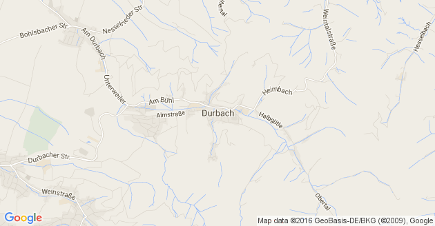 Karte Durbach