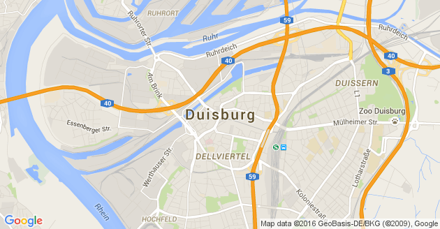 Karte Duisburg